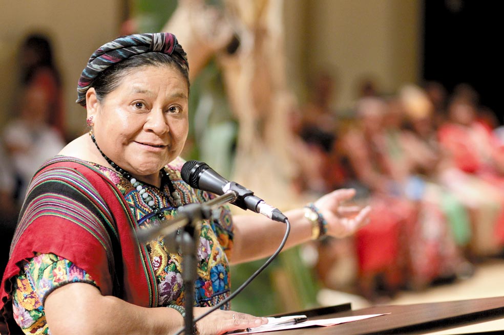 La ganadora del Nobel de Paz, Rigoberta Menchú, estará en congreso de Valledupar