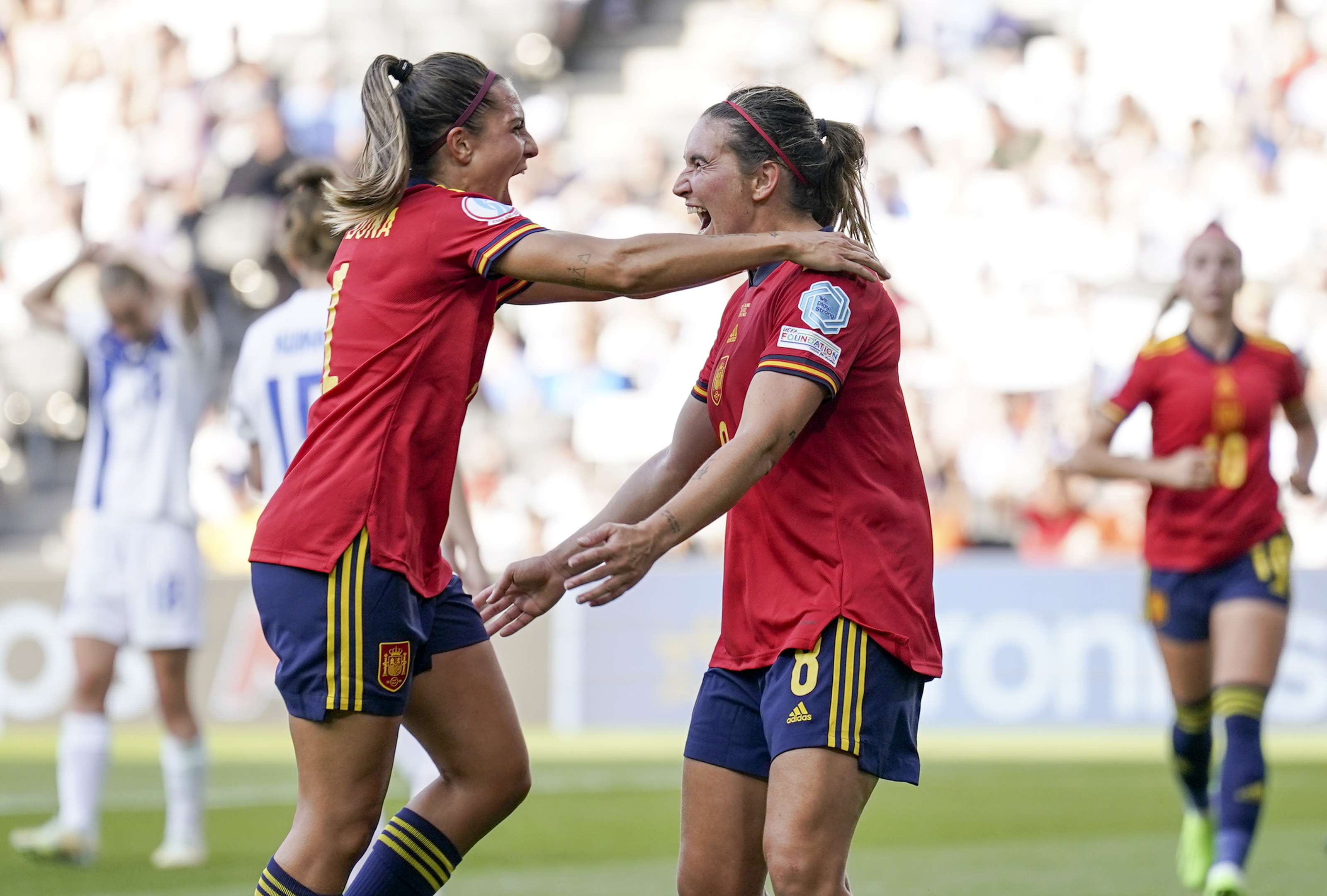 España debutó con goleada en la Eurocopa femenina