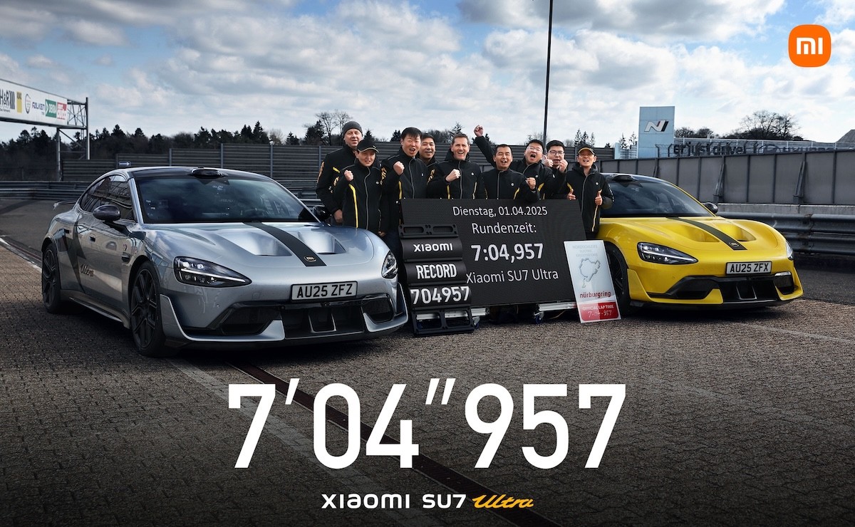 Xiaomi SU7 Ultra rompe récord eléctrico en Nürburgring