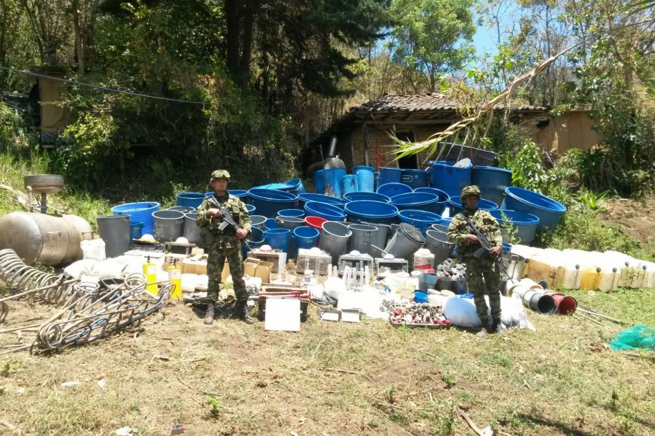Cuatro laboratorios de cocaína fueron destruidos en el Meta