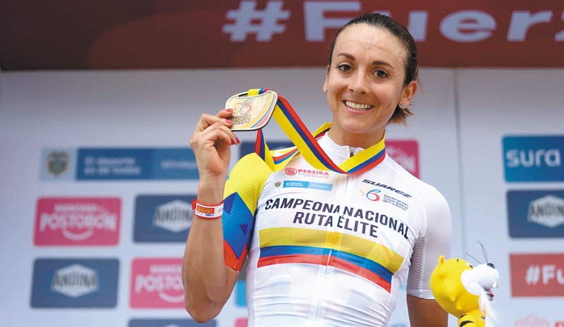 Diana Peñuela se coronó como campeona nacional de ruta en Bucaramanga