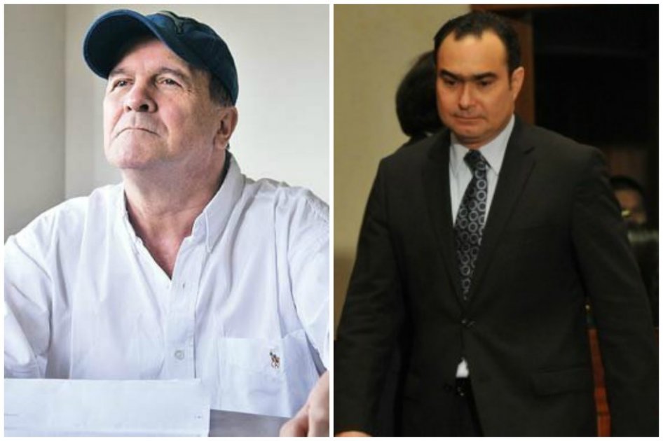 El exjefe político del Bloque Central Bolívar, 'Ernesto Báez' y el magistrado de la Corte Constitucional Jorge Ignacio Pretelt Chaljub.