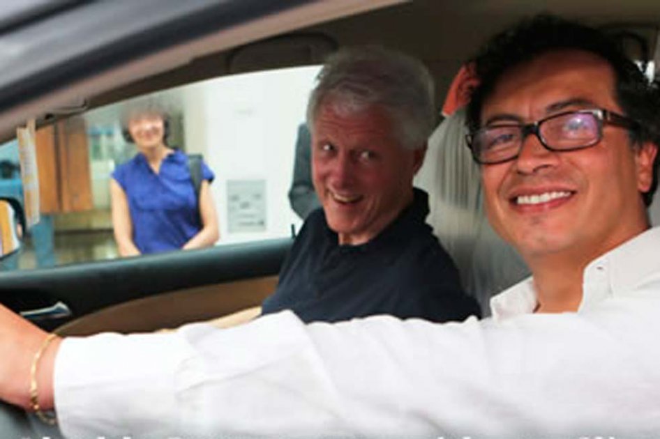 Petro y Bill Clinton se reunieron en Cartagena para tratar «temas de ciudad»
