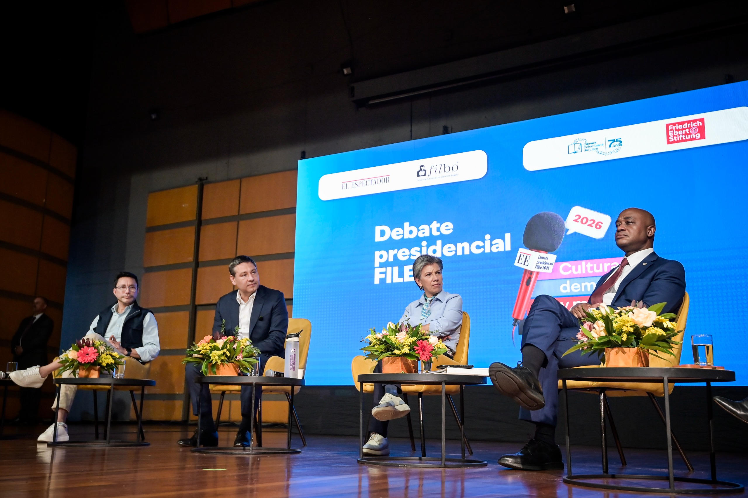 Estas fueron las frases de los candidatos presidenciales en el debate de la FILBo 2026