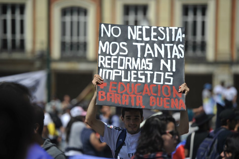 Las 15 peticiones de los convocantes del paro nacional