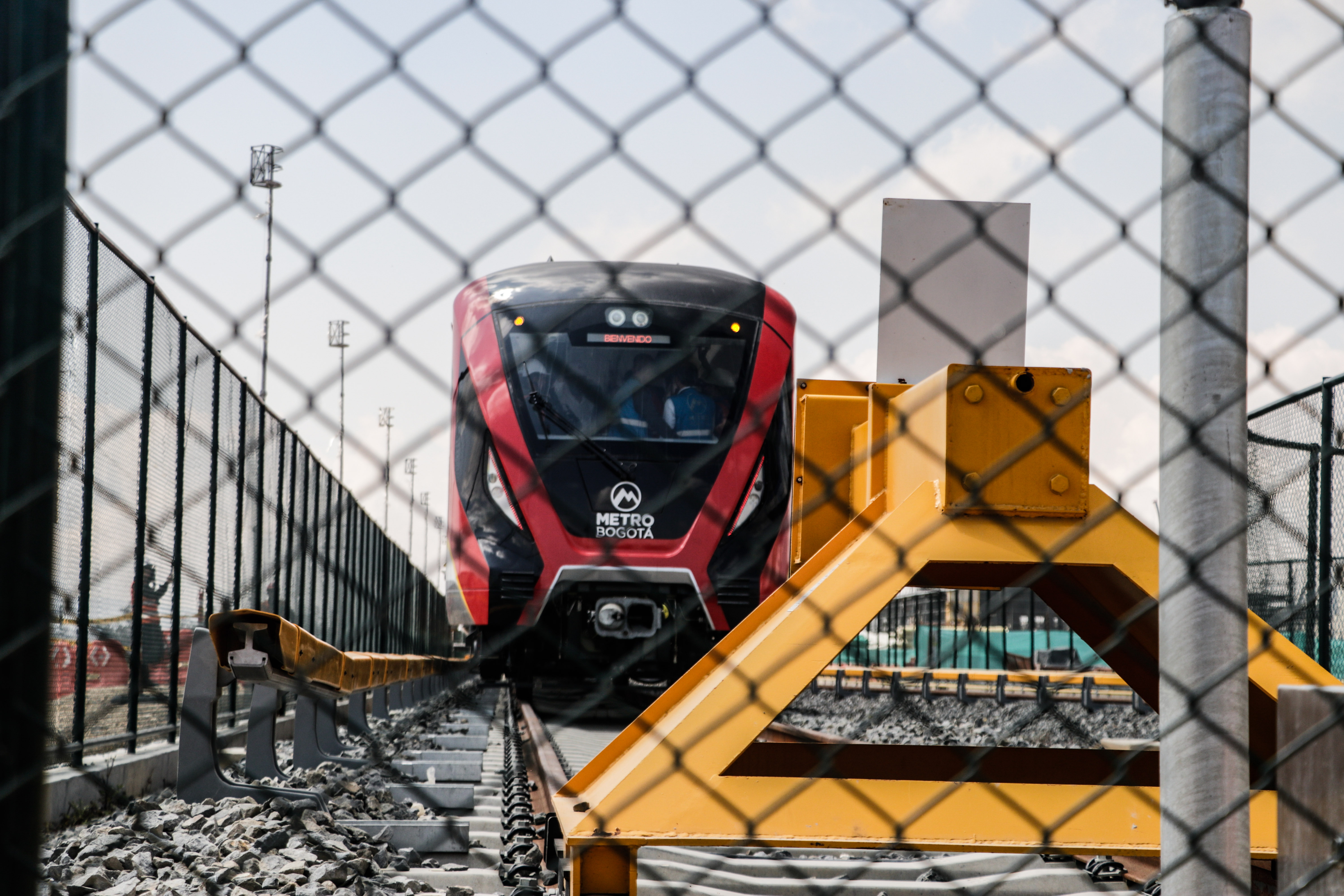 Primera prueba dinámica del tren uno del Metro de Bogotá.