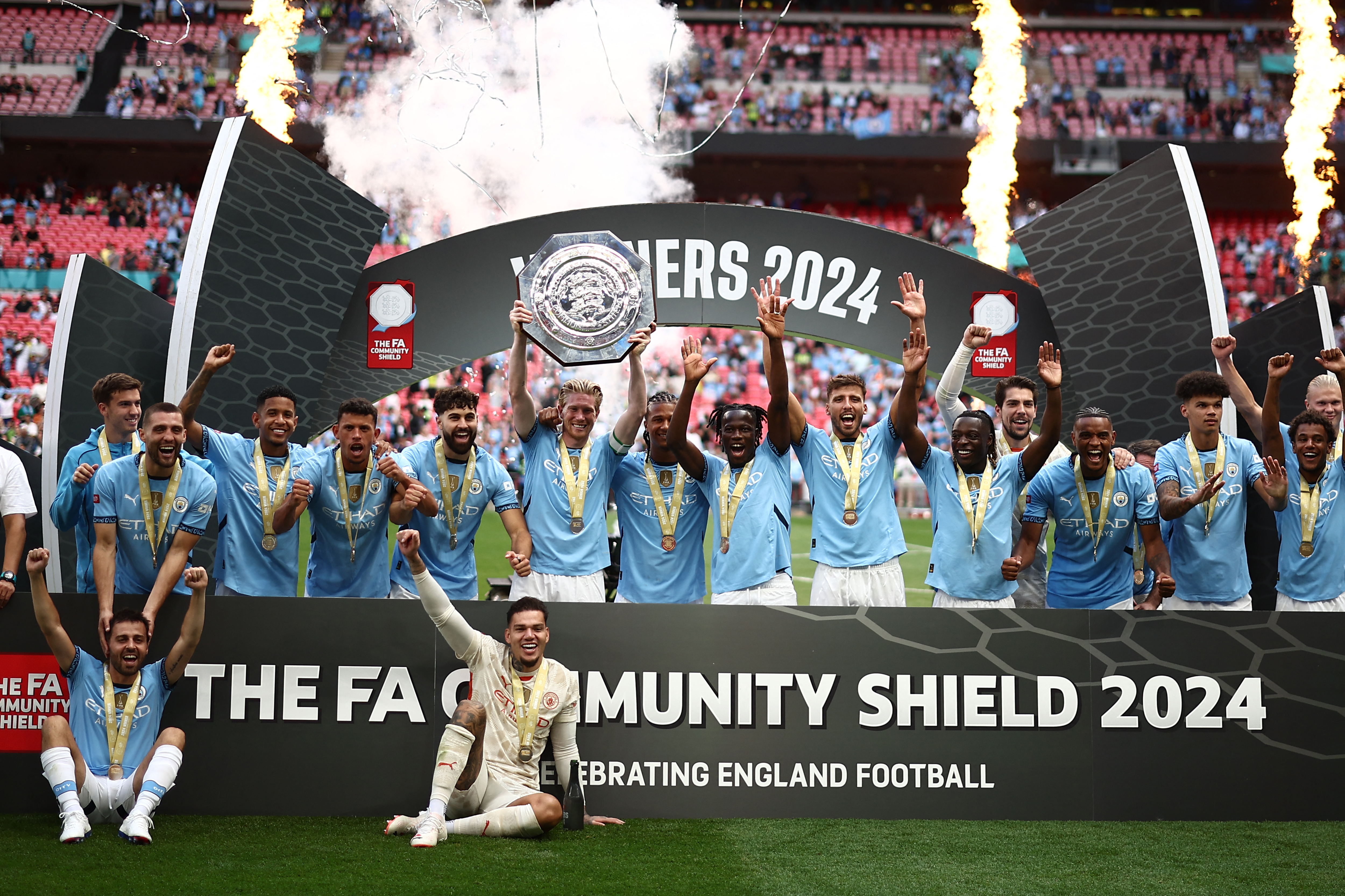 Manchester City gana la Community Shield y está listo para una nueva temporada