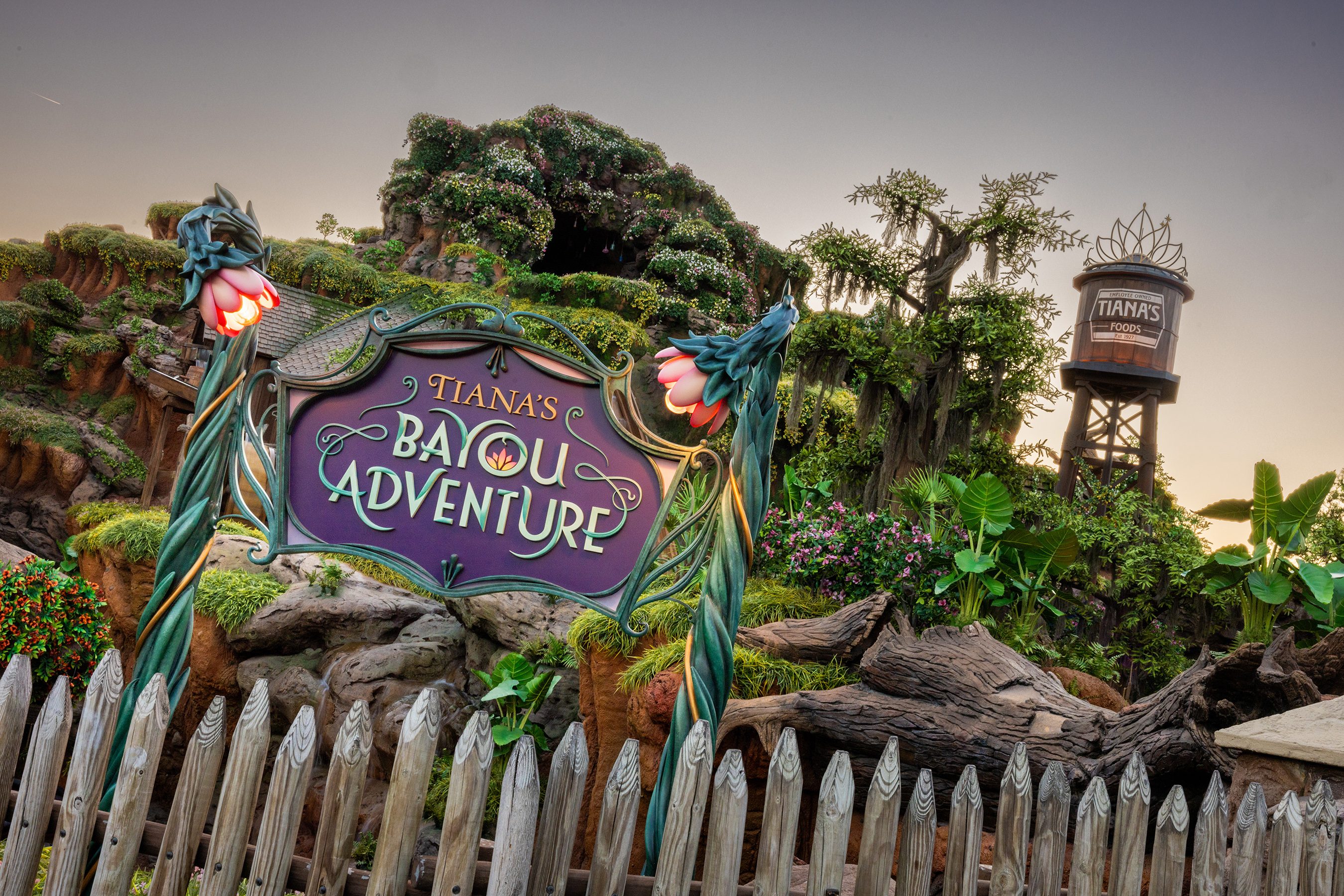 Tiana's Bayou Adventure es una nueva atracción familiar inspirada en la alegría, la música y la magia de la película de Walt Disney Animation Studios, "La princesa y el sapo".
