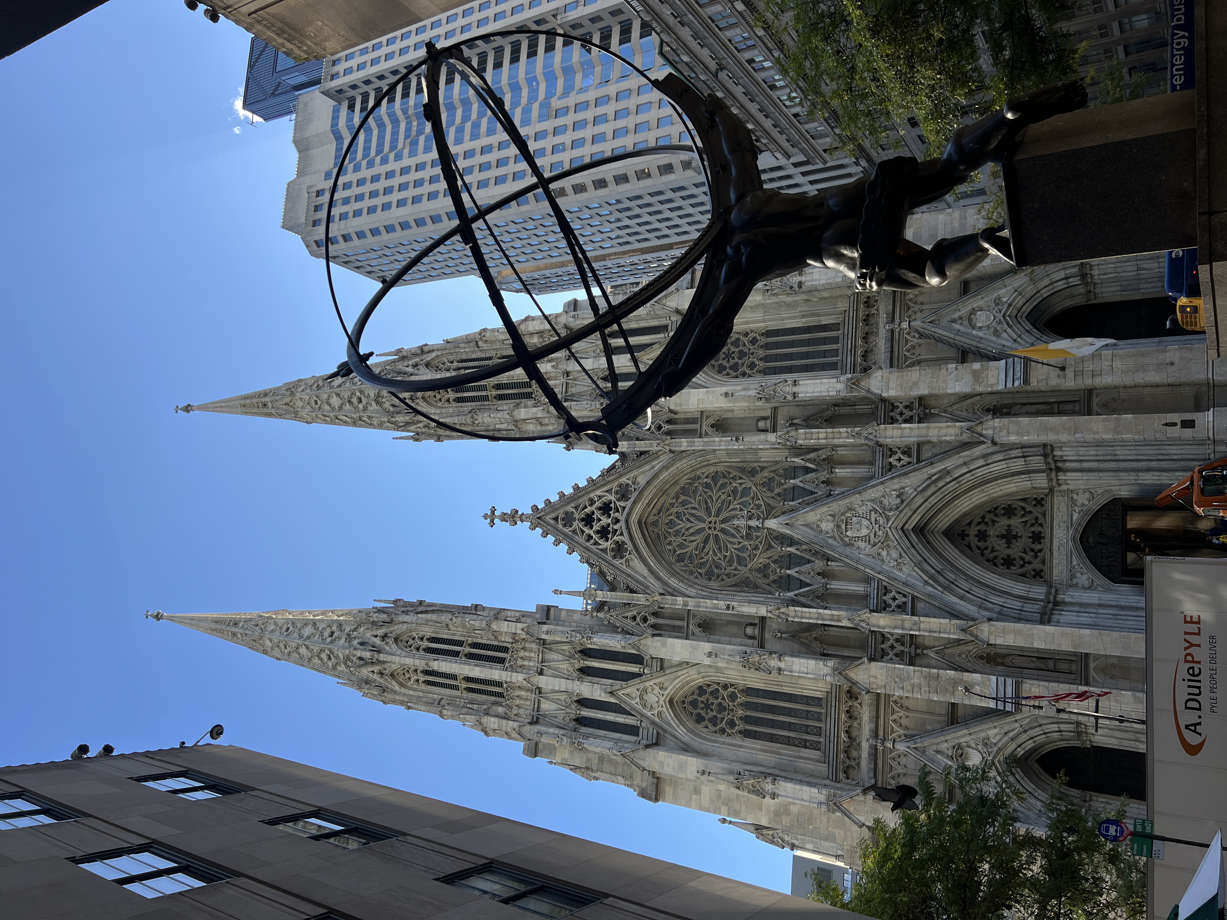 Atlas de bronce en el Rockefeller Center.