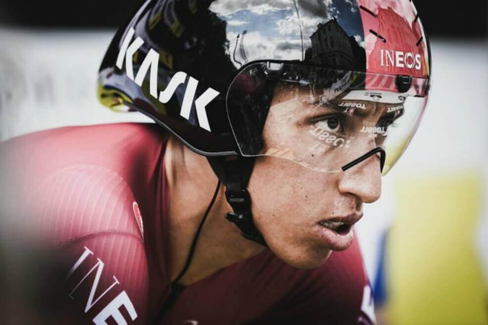 La alegría de Egan Bernal por ser el líder de los jóvenes en el Tour de Francia