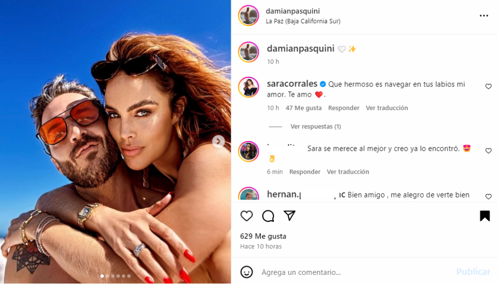 Sara Corrales presumió a su nuevo amor con estas fotos ¿De quién se trata?
