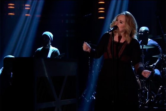 La cantante Adele.