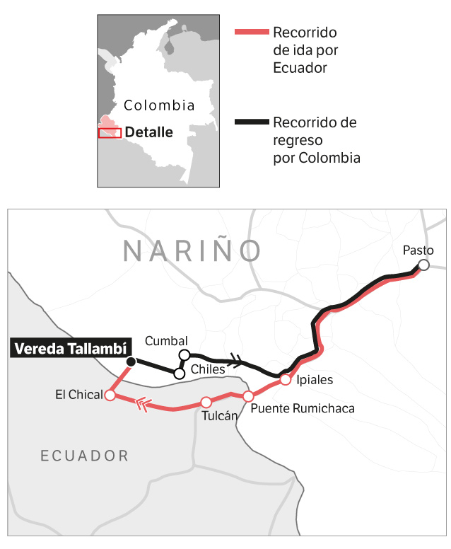 Recorrido de Pasto a la Vereda Tallambí.