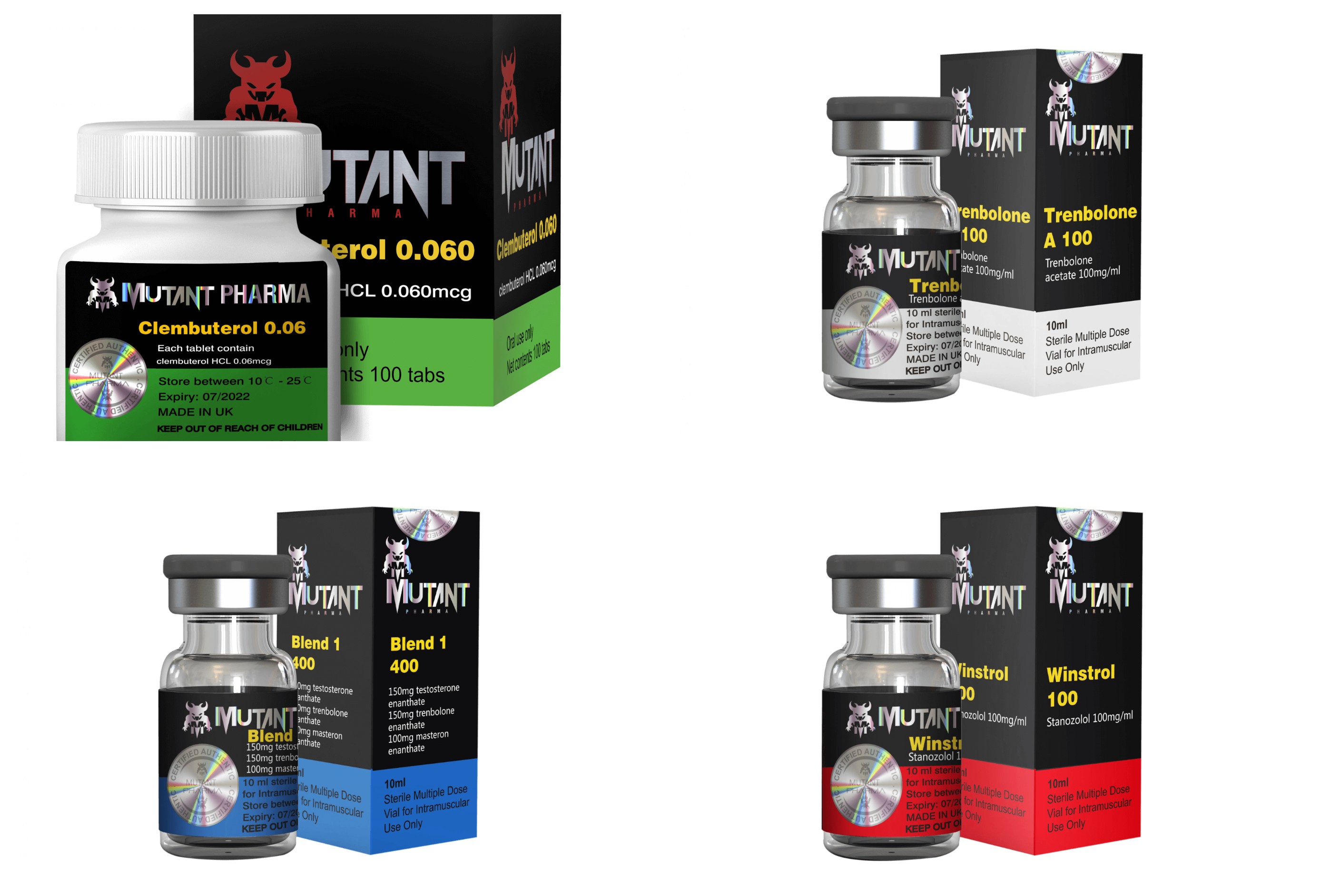¡Ojo! Estos productos de Mutant Pharma son fraudulentos y ponen en riesgo su salud