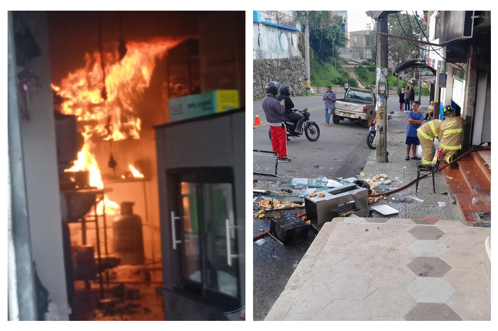 Explosión de pipeta de gas dejó dos heridos en Yarumal, Antioquia