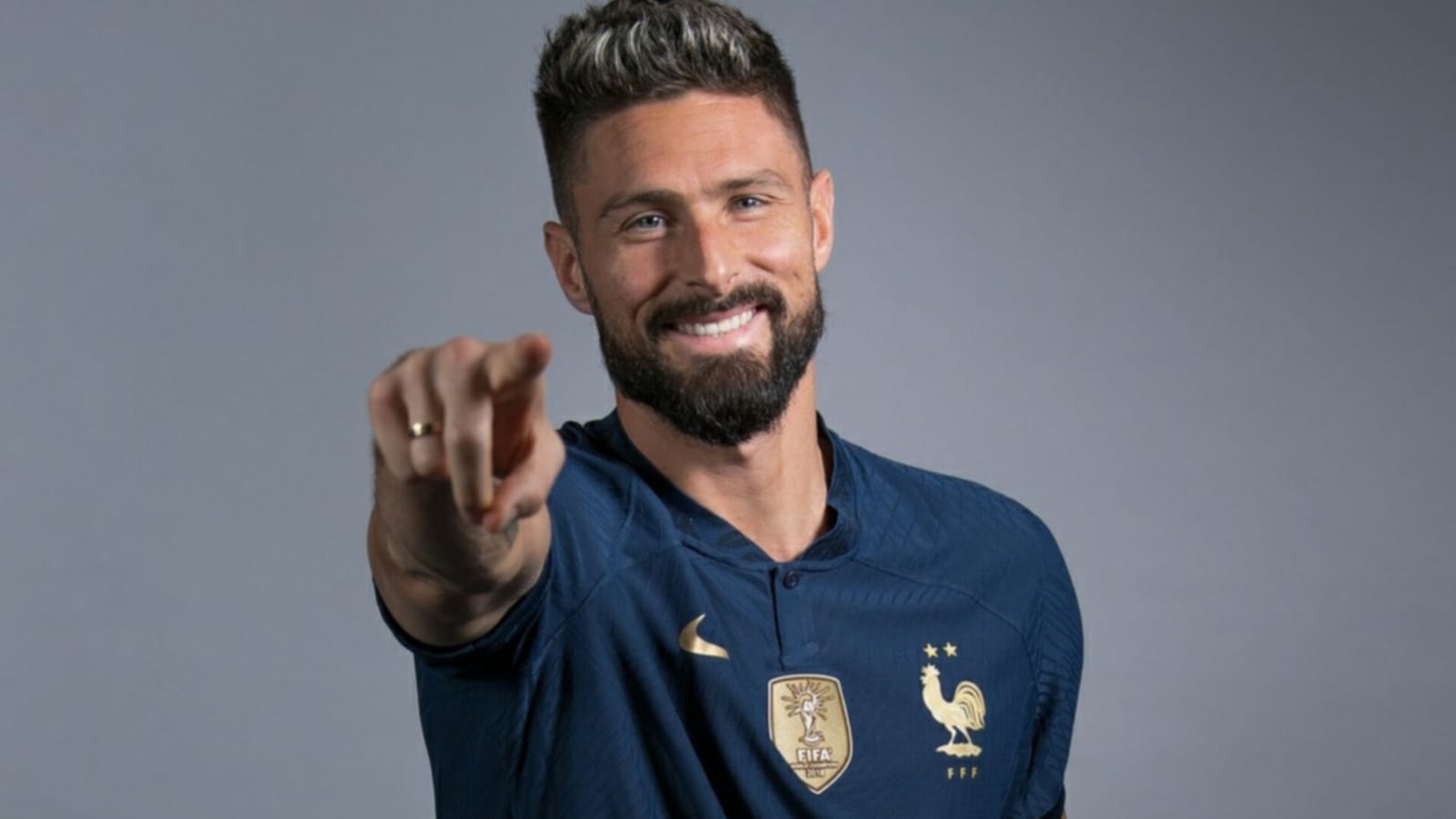 Olivier Giroud, delantero de Selección de fútbol de Francia.