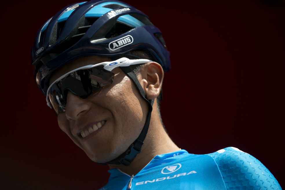 Nairo sobre el pinchazo: «lo importante es que no hemos perdido tiempo»