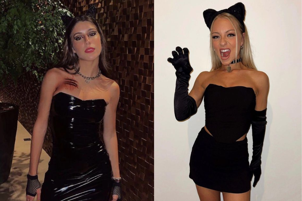 Un disfraz de gata es una gran idea de disfraz casero que pedes usar para Halloween 2024