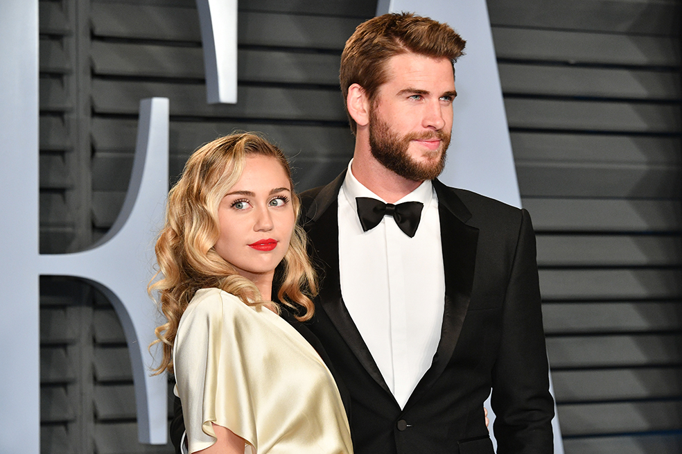 Miley Cyrus y Liam Hemsworth en el ‘after party’ de los Óscar 2018