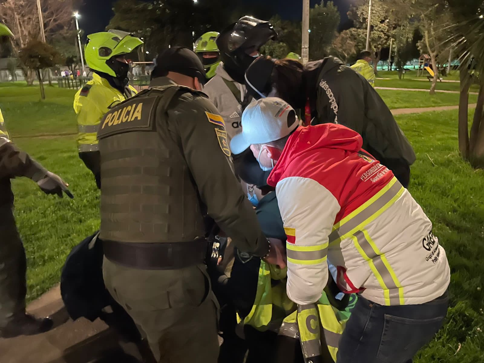 Primera persona herida durante las protestas del 9S en Bogotá