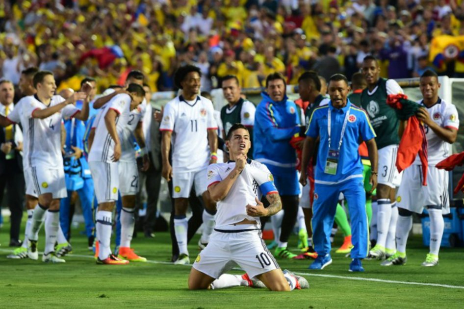 Colombia clasificó a los cuartos de final: Fiesta en el Rose Bowl
