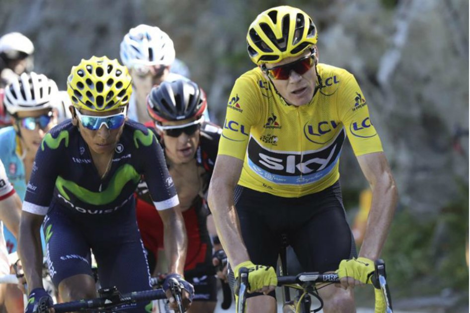 Nairo se ubica cuarto en la general a 3,27 minutos por detrás de Froome. / EFE