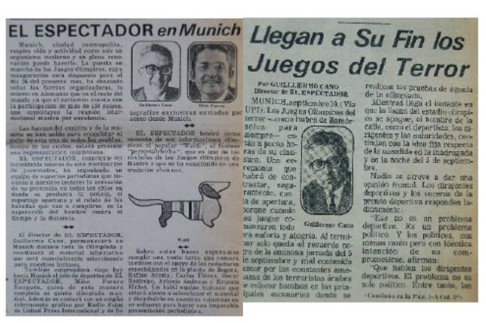 Los Olímpicos de Munich según Guillermo Cano