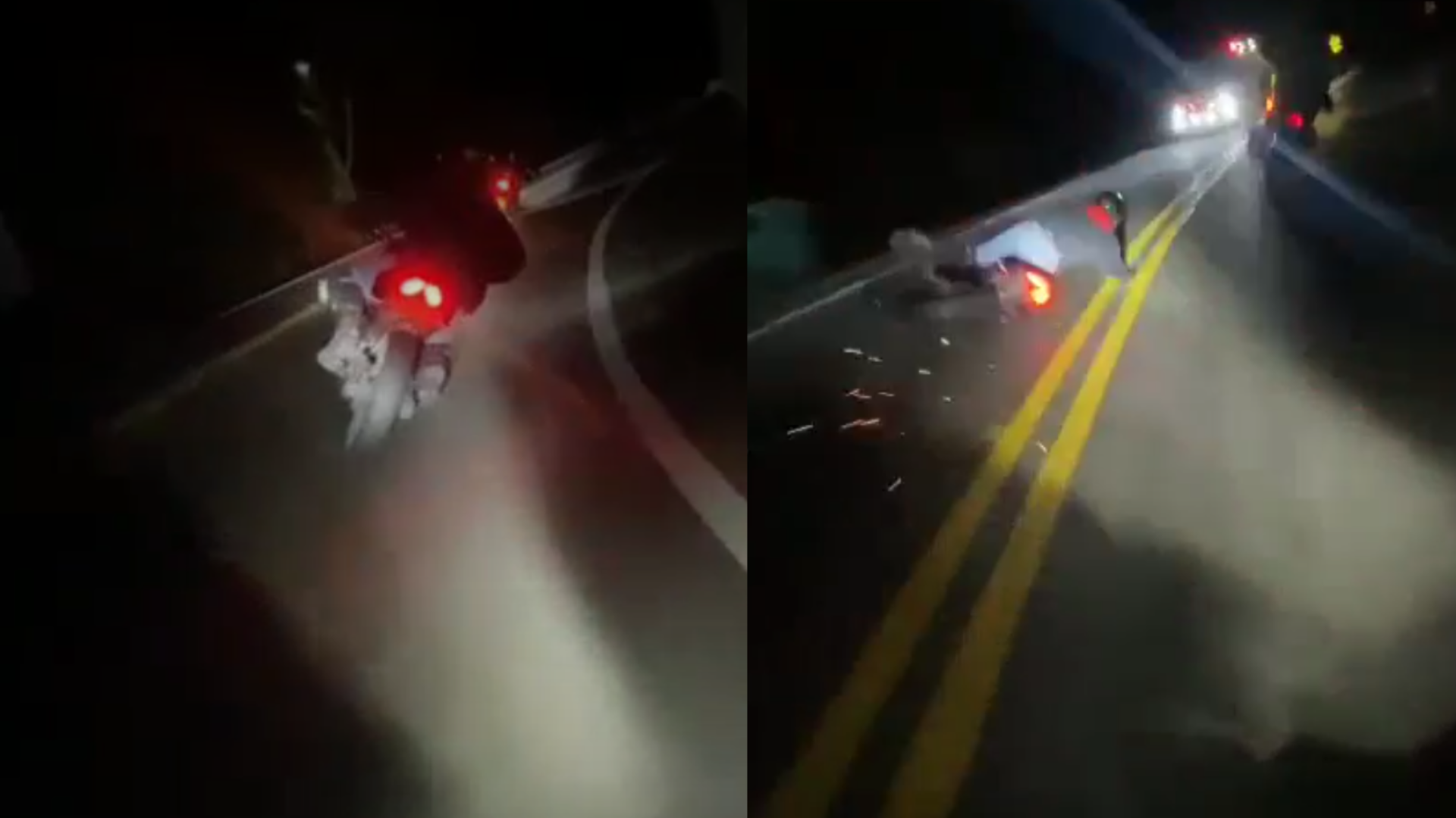 Impactante video: motociclista muere tras chocar con ambulancia en vía La Mesa