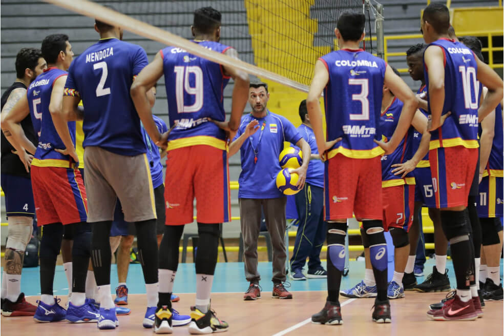 La selección colombiana de voleibol masculino comienza su camino a los Olímpicos de Tokio