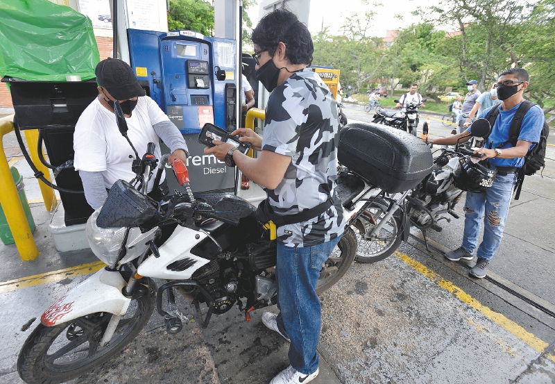 Los problemas de combustible durante el paro nacional