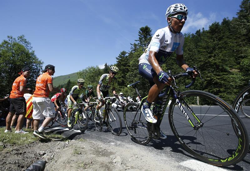 Nairo Quintana se mantuvo tercero en la general del Tour