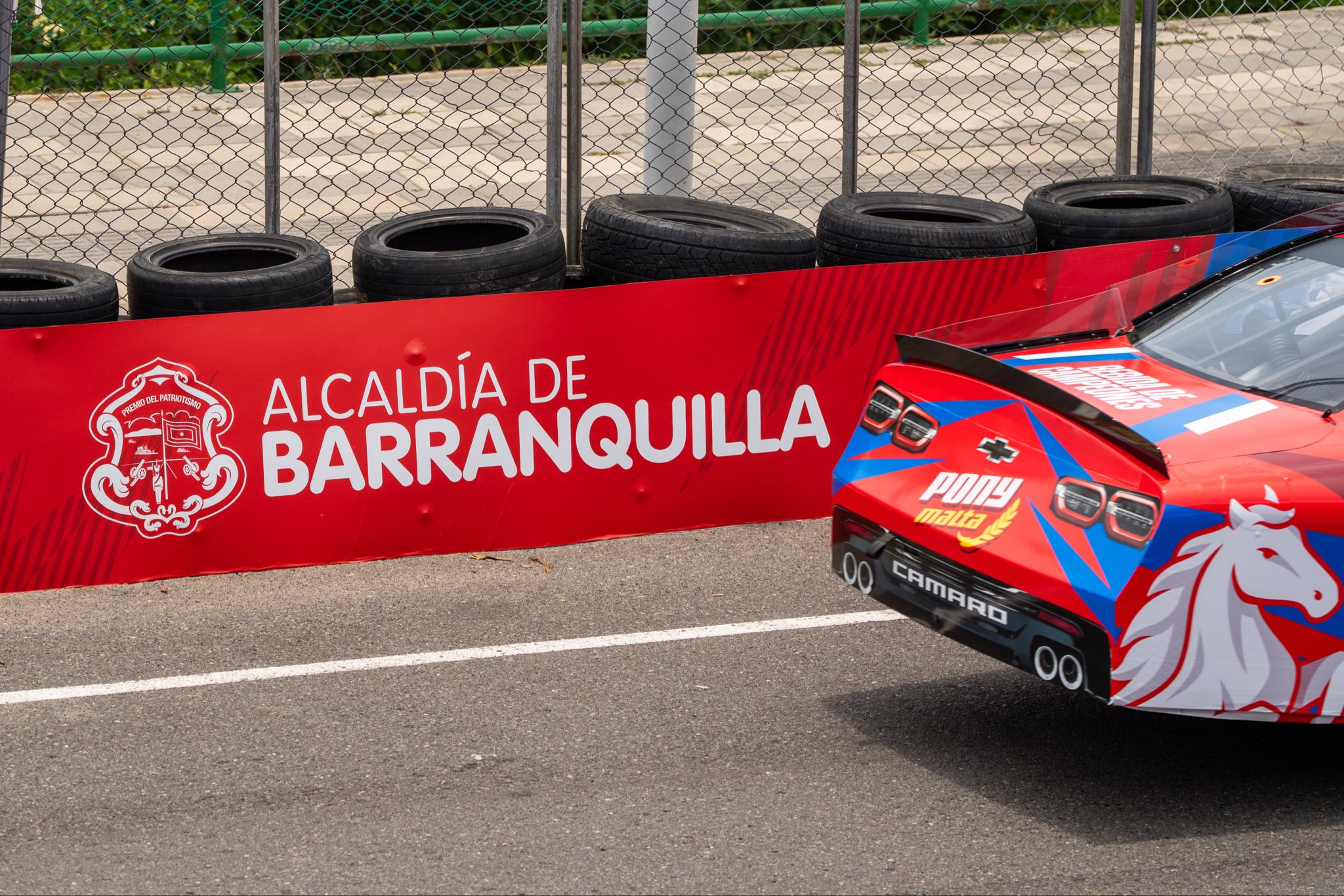 Uno de los tramos del Circuito Pony Malta por el Gran Malecón de Barranquilla.