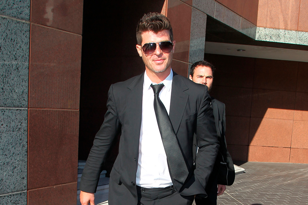 Los problemas judiciales que aún tiene Robin Thicke por la canción «Blurred Lines»
