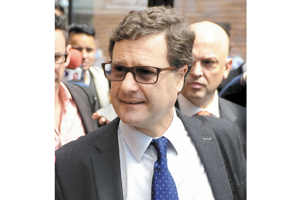 Andrade a la entrada de los juzgados de Paloquemao en Bogotá. / Gustavo Torrijos - El Espectador