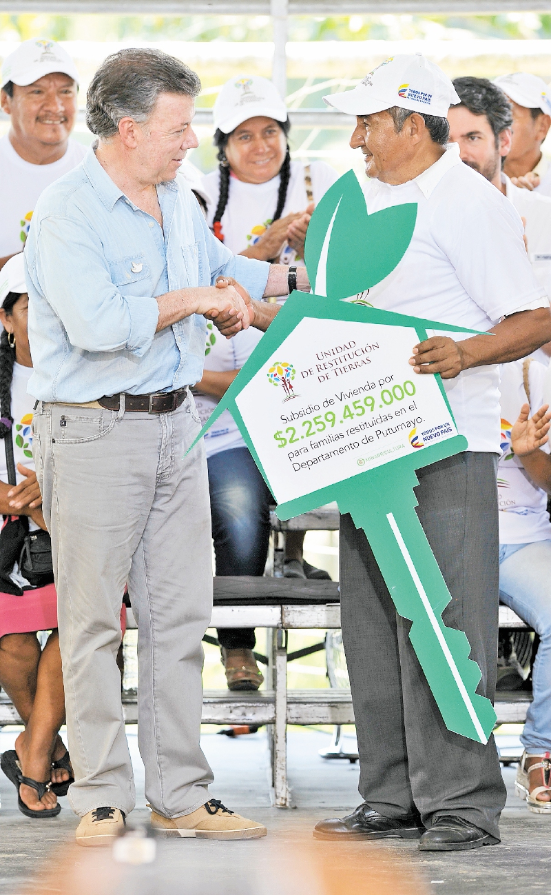 A la fecha existen 61 territorios en proceso de restitución: 37 en comunidades indígenas y 24 a afros. / Óscar Pérez