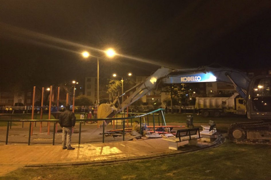 Vecinos de Suba se oponen a construcción de colegio en parque comunitario