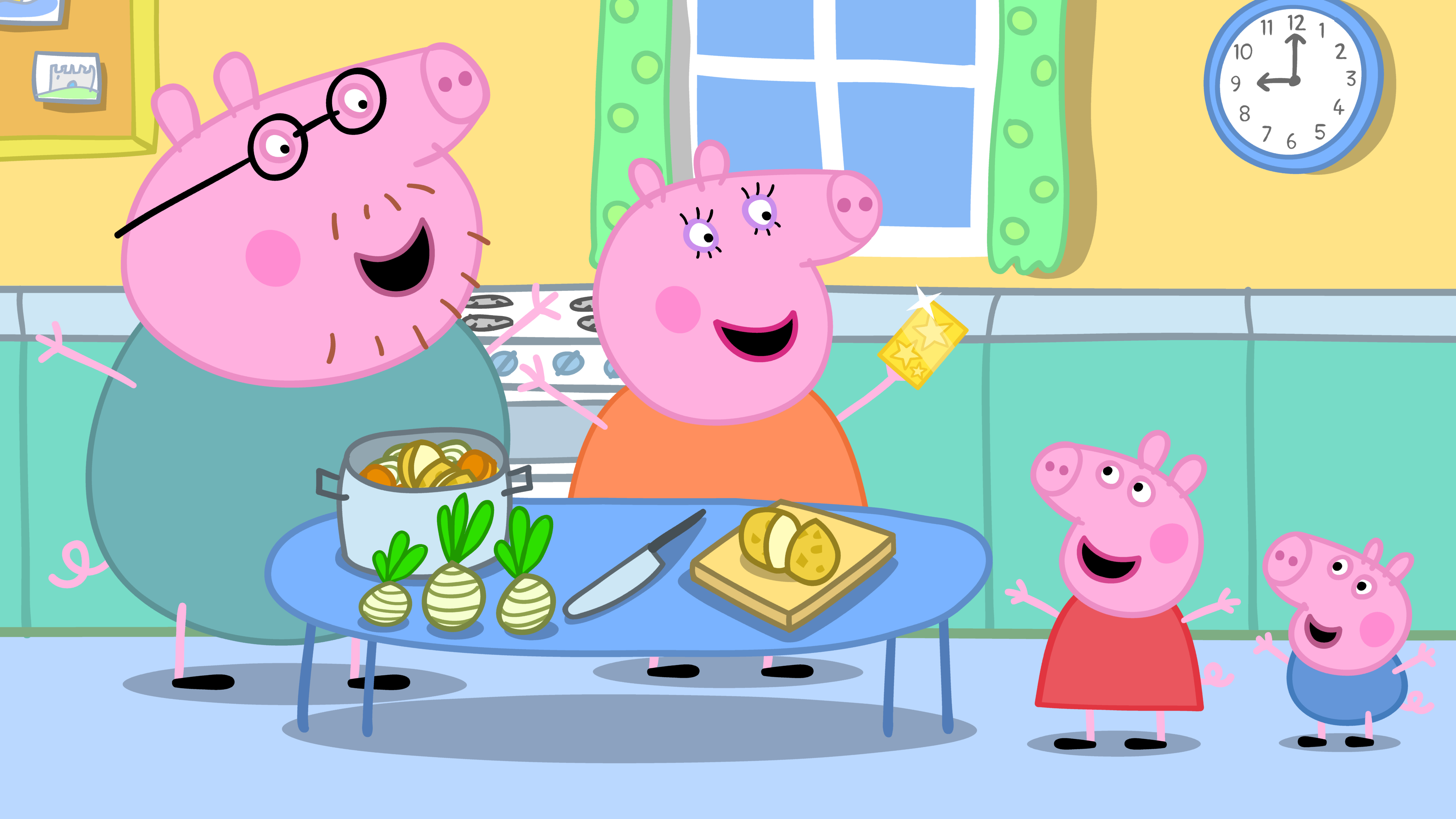 La serie animada "Peppa Pig".