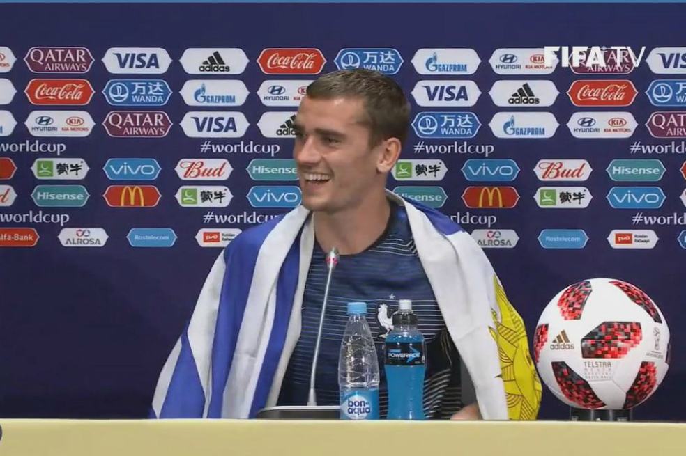 Presidente de Uruguay saluda a Macron e invita a Griezmann tras victoria en Rusia