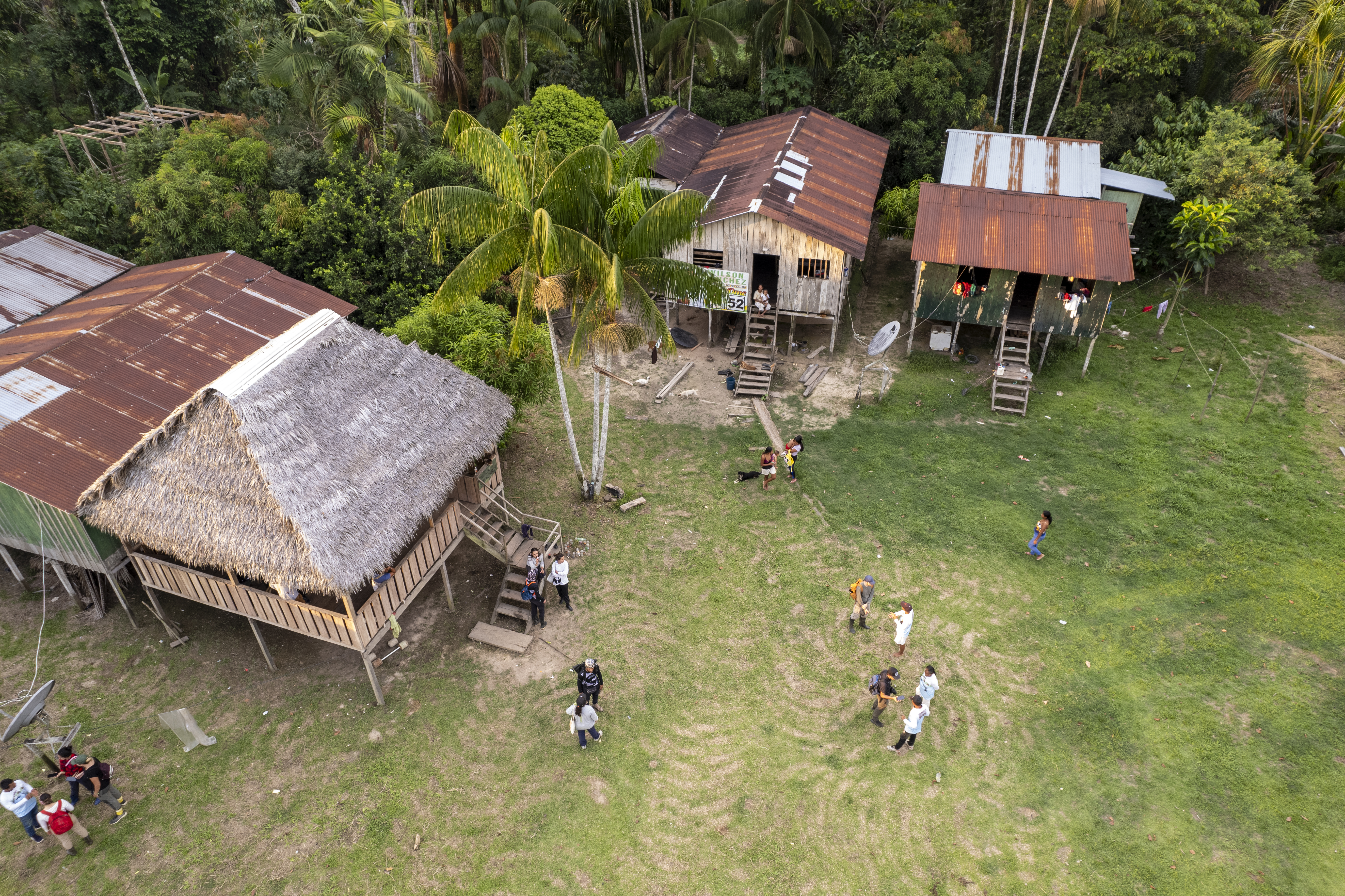 Una parte de la comunidad de Lagos de Tarapoto.