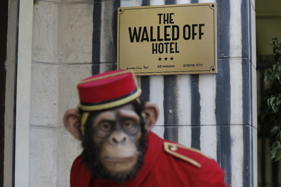 El pesebre, según Banksy