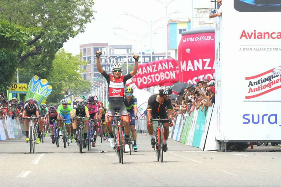 Nelson Soto ganó la tercera etapa de la Vuelta a Colombia