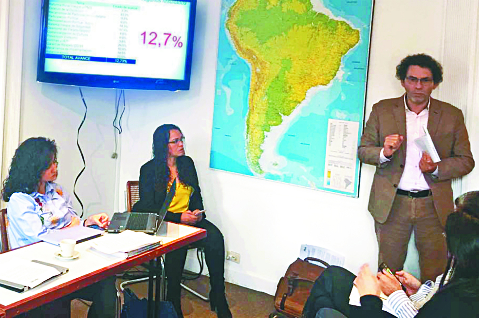 Implementación legal del acuerdo de paz sólo ha avanzado en un 12,7 %