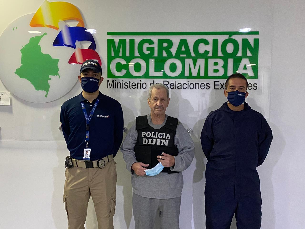 Giraldo llegó a Colombia tras 12 años recluido en Estados Unidos por delitos de narcotráfico.