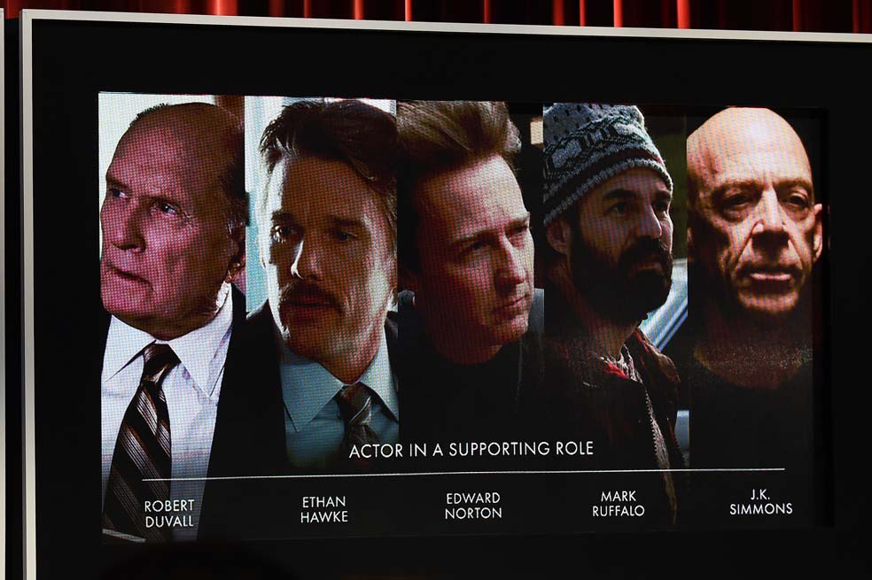 Nominados a mejor actor de reparto en los Premios Óscar 2015