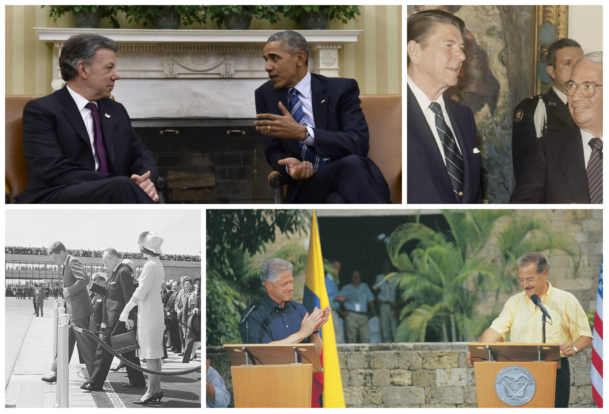 Históricos encuentros entre presidentes de Colombia y EE.UU.