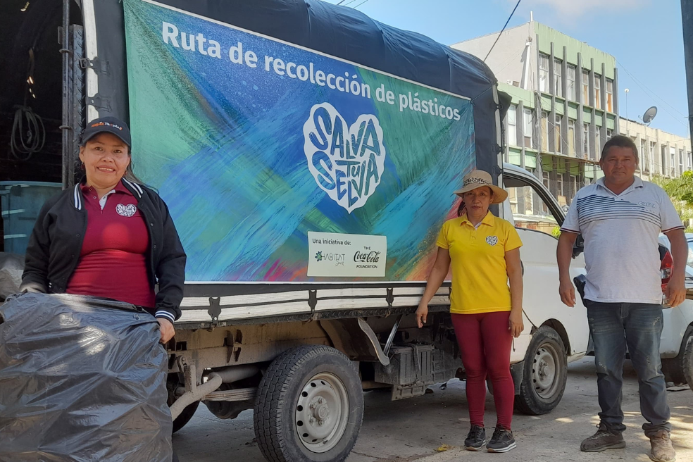 A través de Salva tu Selva, en Leticia se empezó a consolidar el aprovechamiento de plásticos.