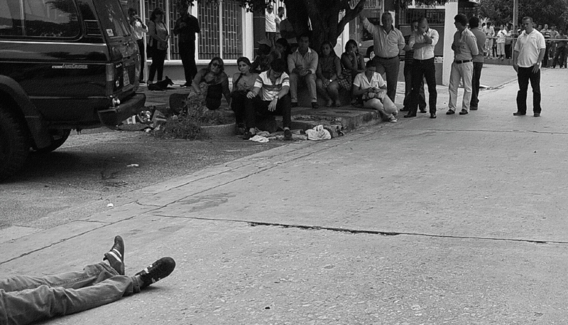 Óscar Rodríguez falleció en la calle, frente a la sastrería de su padre en Barranquilla. / El Heraldo