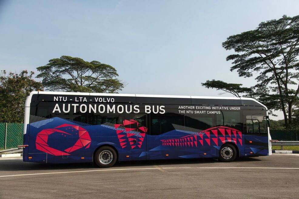Singapur comenzará pruebas de autobuses sin conductor de Volvo