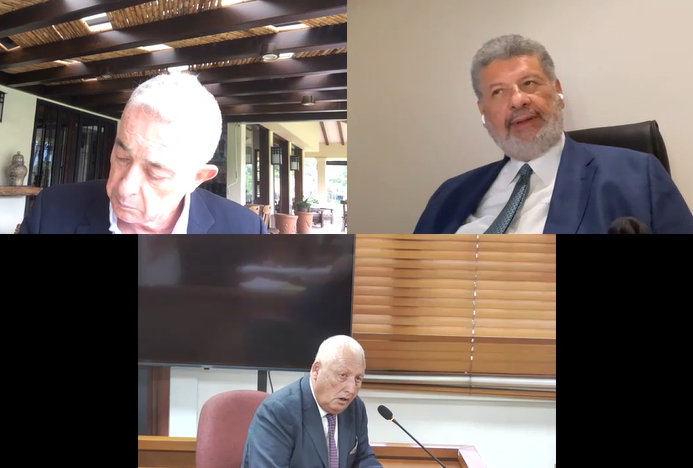 Abogado Farfán durante su interrogatorio.