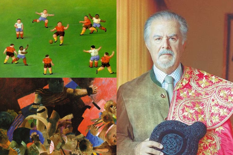 Fernando Botero y su relación con el Deporte. Era amante de las corridas, pero también pintó sobre el fútbol y el ciclismo, los dos deportes más populares de Colombia.